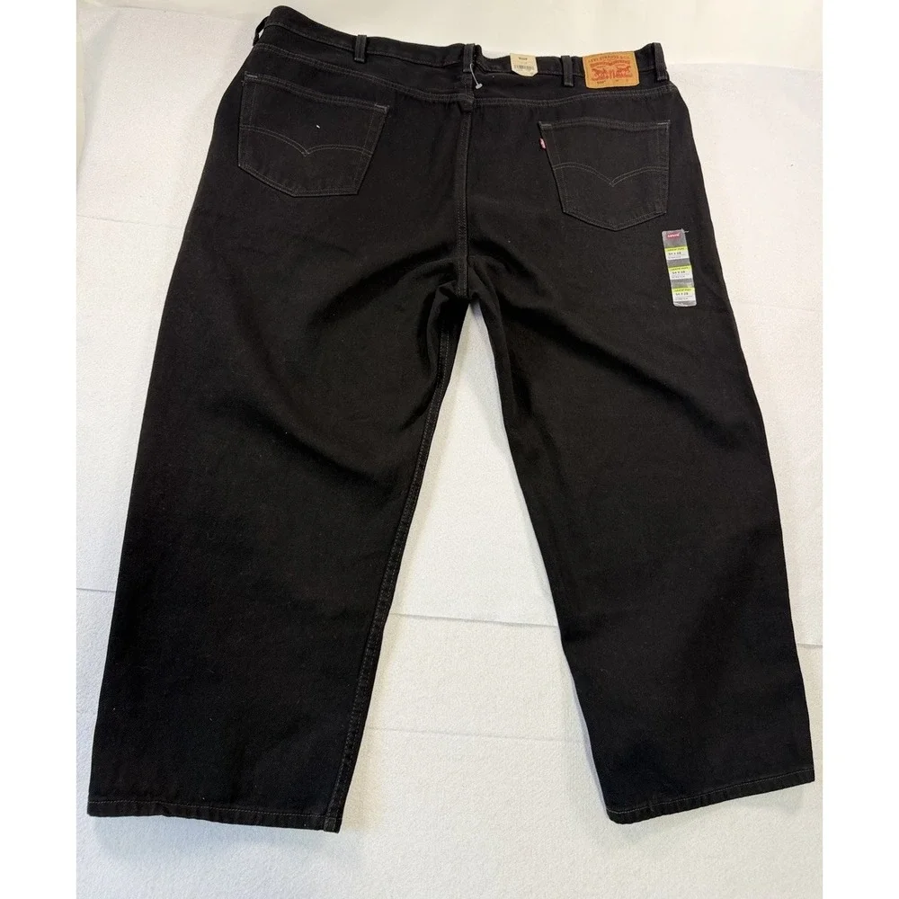 Levi's 550 Relaxed Fit Black Men's Jeans 54X28 Denim Jeans Big & Tall
